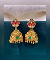 Flower Multi Jimikki in Kundan -KE00159